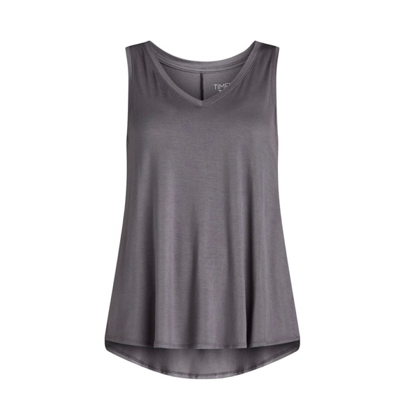 TIME and TRU Womens Tank Top Size XS 0-2 Relaxed Fit Sleeveless Gray New - Picture 3 of 7